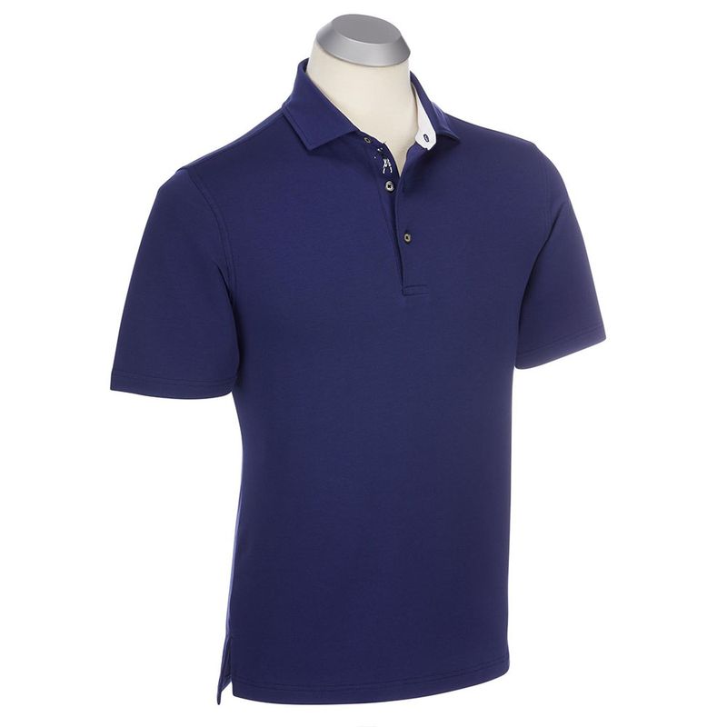 $25 Bobby Jones Men’s eFX Performance Cotton Solid Short Sleeve Polo
