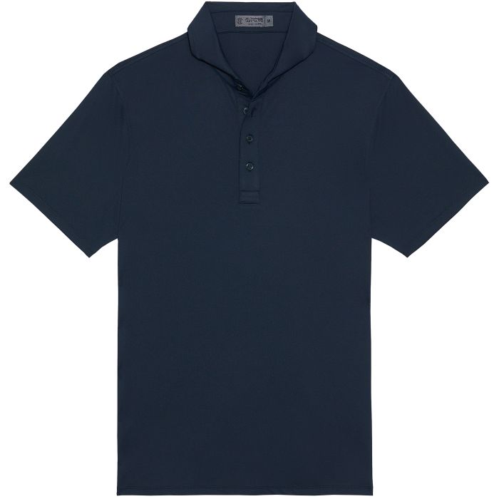 $55 G/FORE Essential Tech Pique Modern Spread Collar Golf Polo