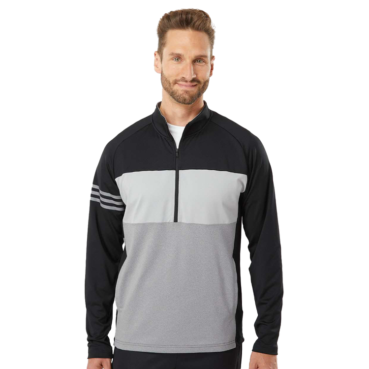 $27 adidas Men’s 3-Stripes Competition Quarter-Zip Pullover