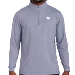 $60 Bad Birdie Men’s Vintage Indigo Solid 1/4 Zip Pullover