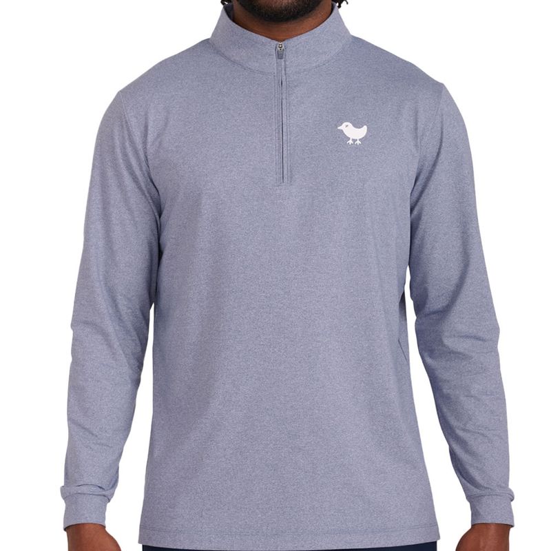 $60 Bad Birdie Men’s Vintage Indigo Solid 1/4 Zip Pullover