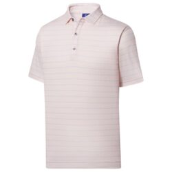 $50 FootJoy Men’s Athletic Fit Open Stripe Jersey Self Collar Polo