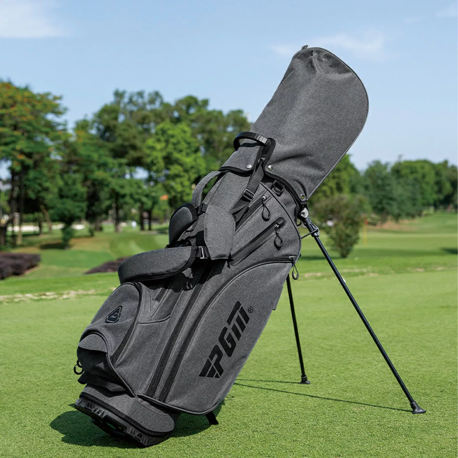$104 PGM Golf Stand Bag Grey Large Polyester Bag
