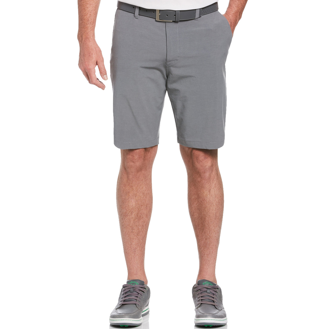 $25 Callaway Golf Everplay Flat Front Horizontal Textured Shorts