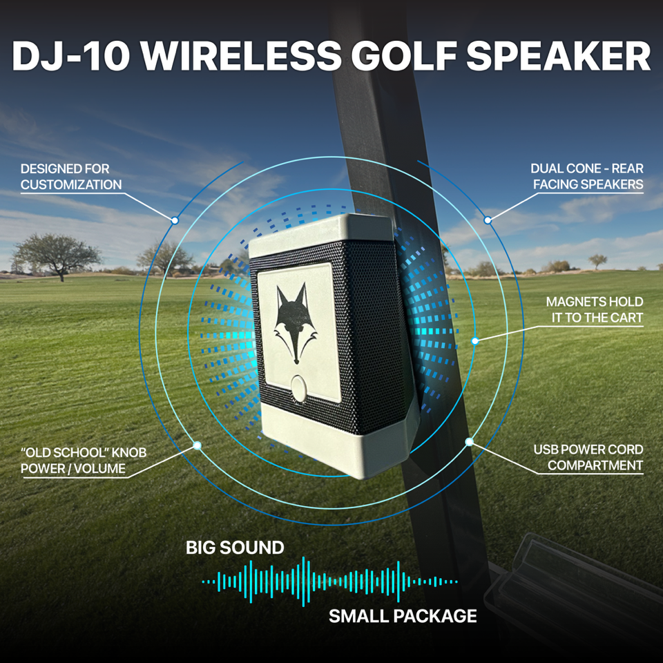 $68 Desert Fox DJ-10 Golf Speaker