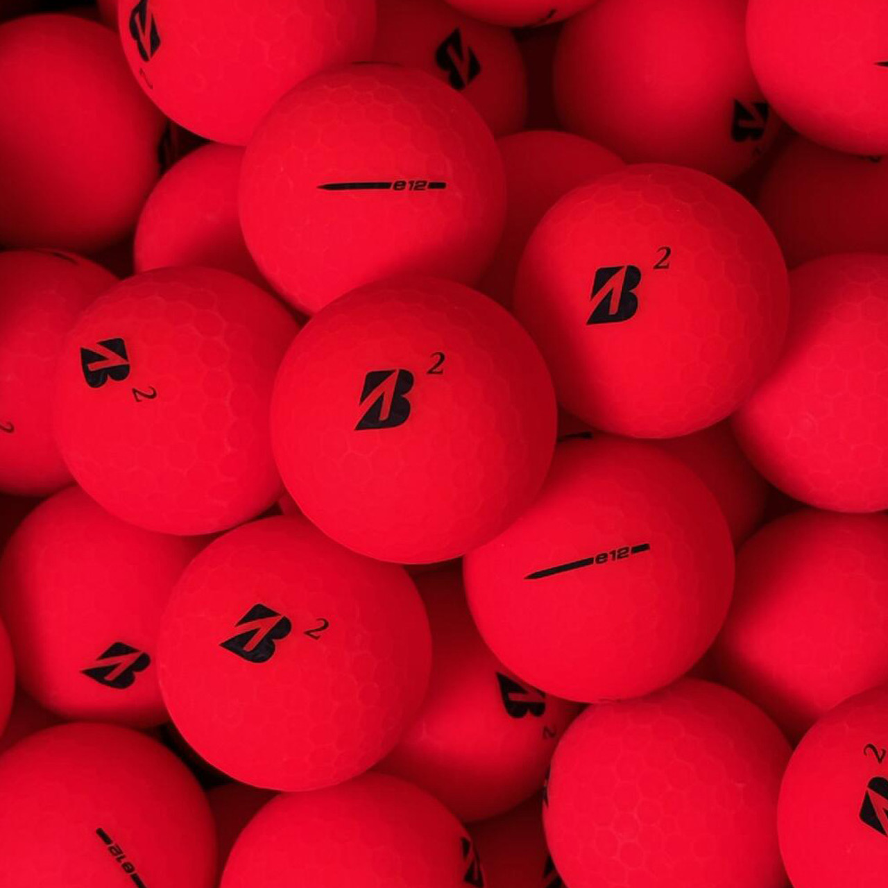 $64 Bridgestone e12 Contact Matte Red Bulk Golf Balls