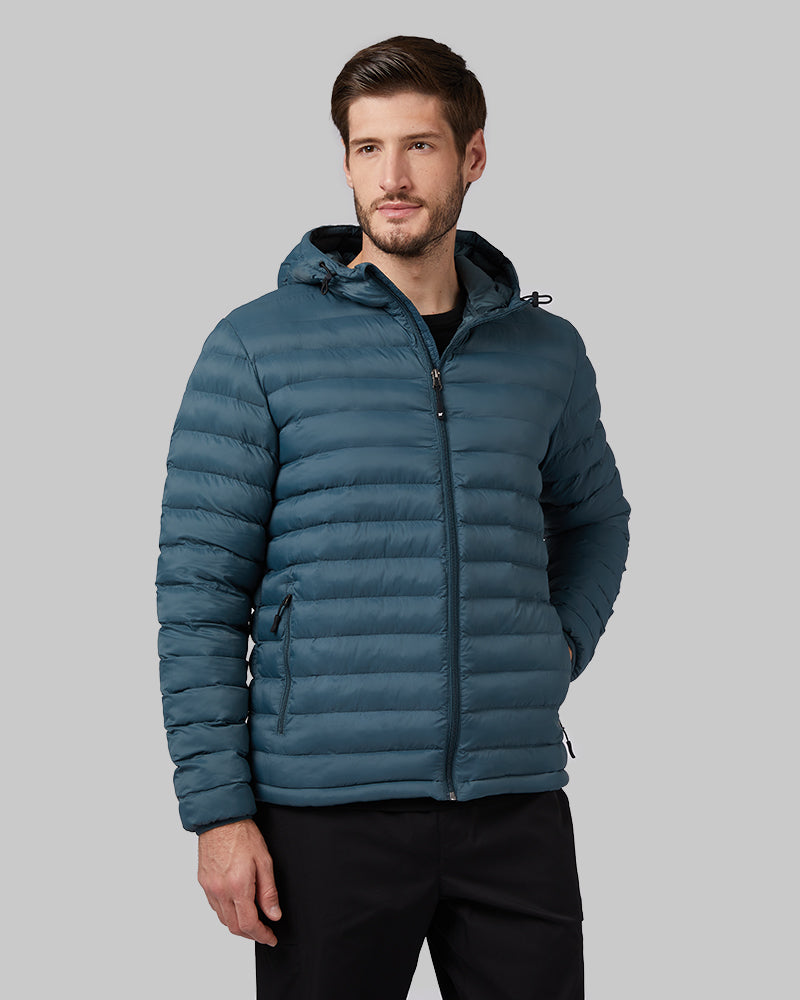 $20 Men’s Lightweight Poly-Fill Packable Hooded Jacket