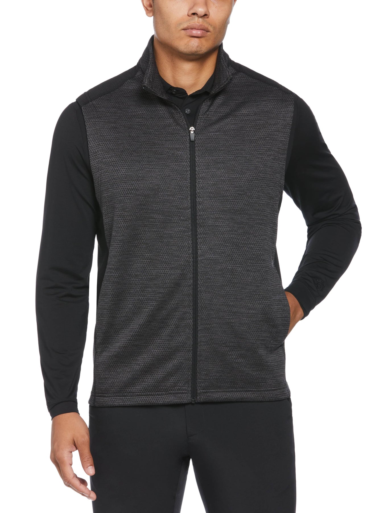 $11 PGA Tour Men’s Two Tone Space Dye Full Zip Golf Vest