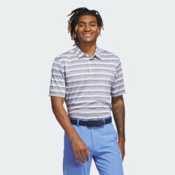 $21 Adidas Two-Color Striped Polo Shirt