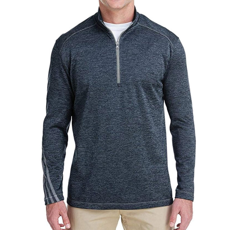 $45 for 3x Adidas Men’s Brushed Terry Heathered Quarter-Zip Pullover