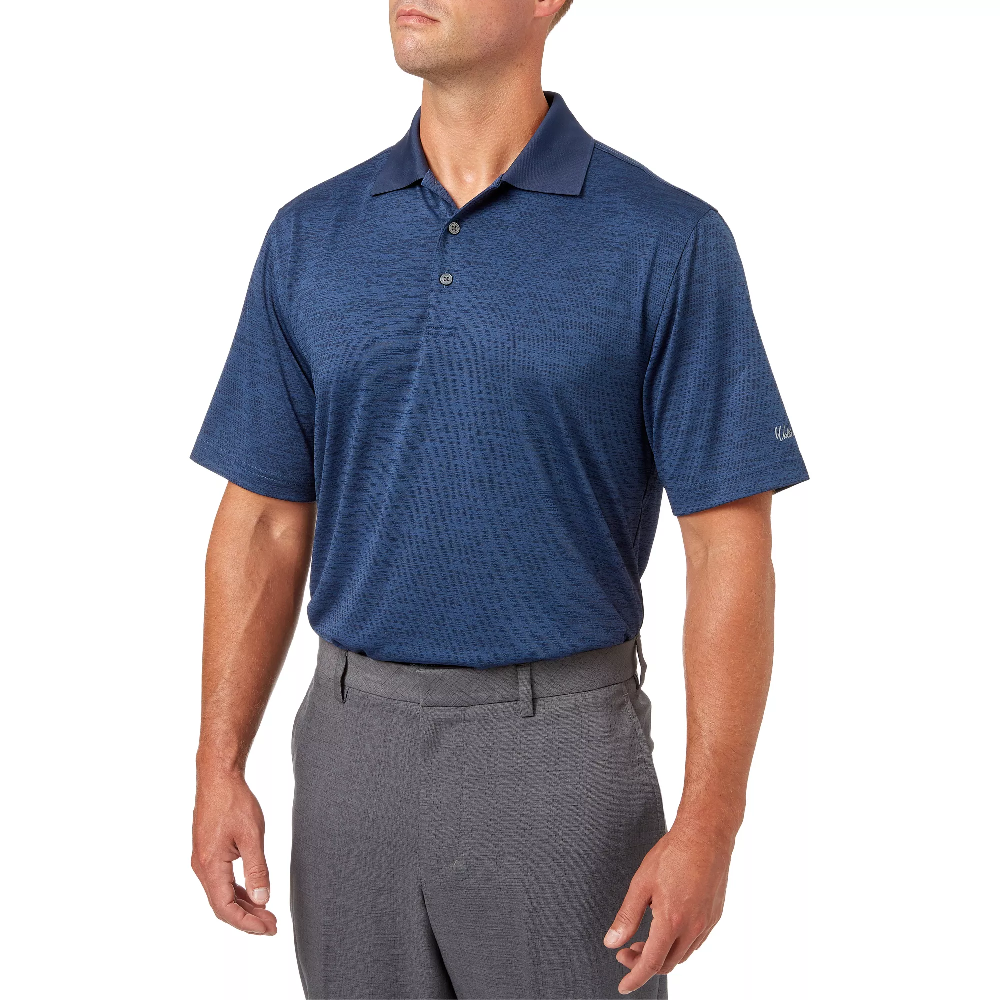 $27 for 2x Walter Hagen Men’s Essentials Space Dye Solid Golf Polo