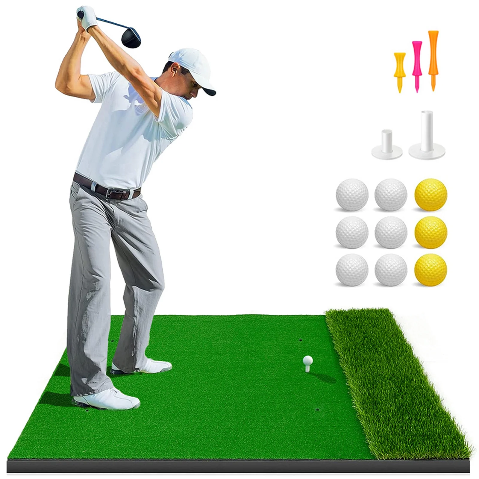 $70 WFUN Golf Artificial Turf Hitting Mat