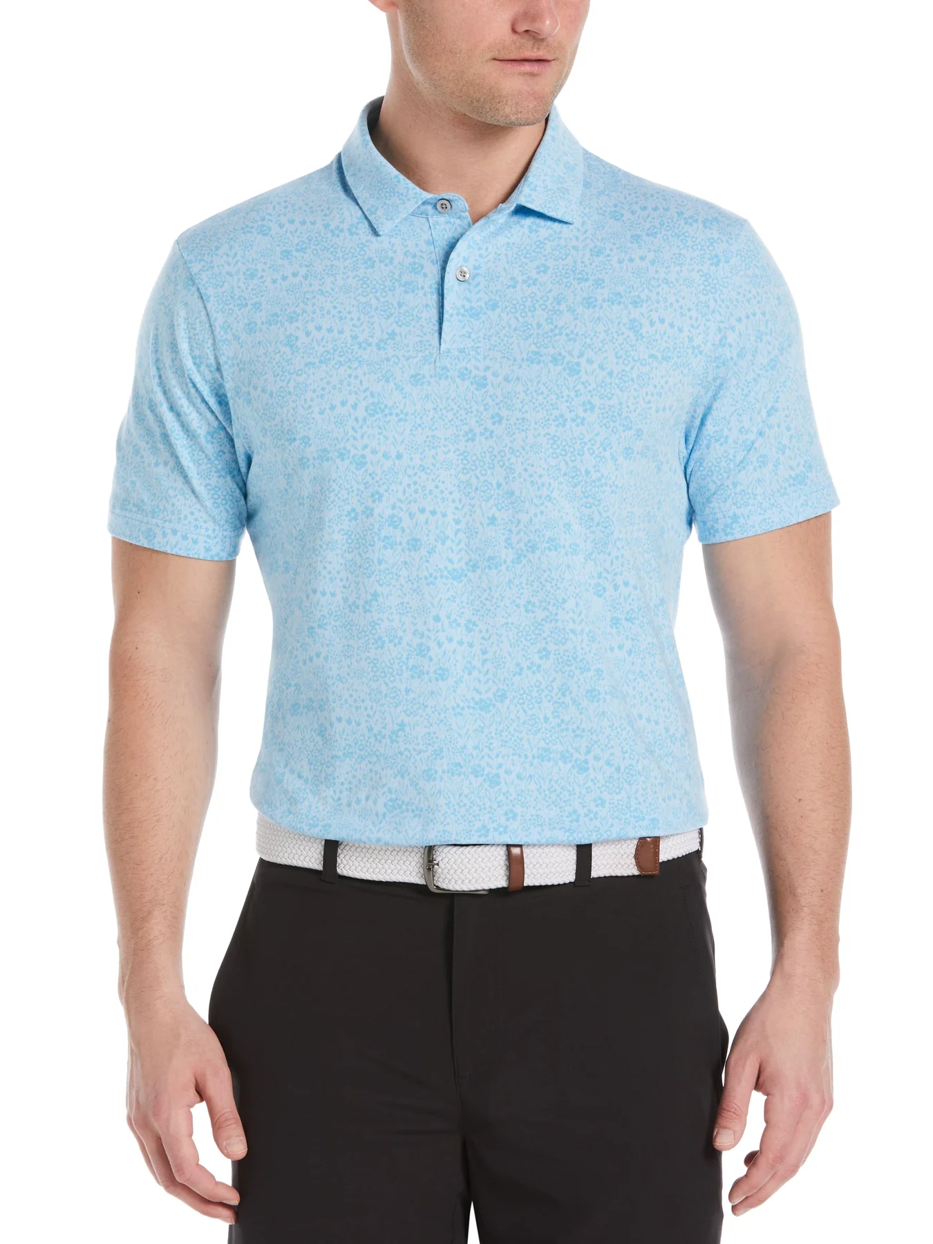 $15 PGA Tour Men’s Micro Floral Golf Polo