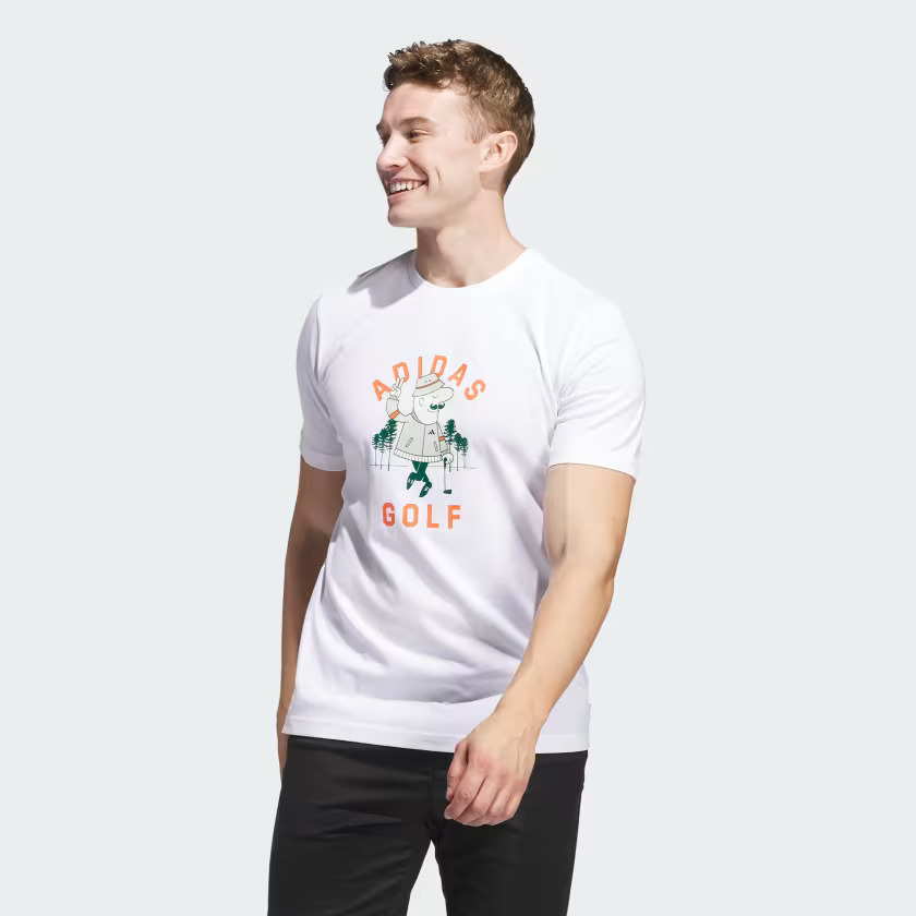 $11 Adidas Golf Chip Deuces Graphic Tee