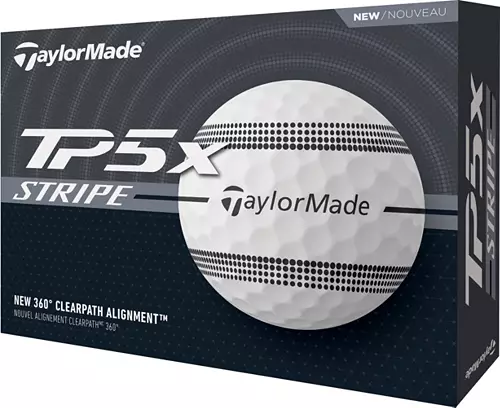 $53 TaylorMade 2024 TP5X Stripe Golf Balls