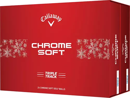 $100 Callaway 2024 Chrome Soft Triple Track Holiday Pack (2x Dozen)