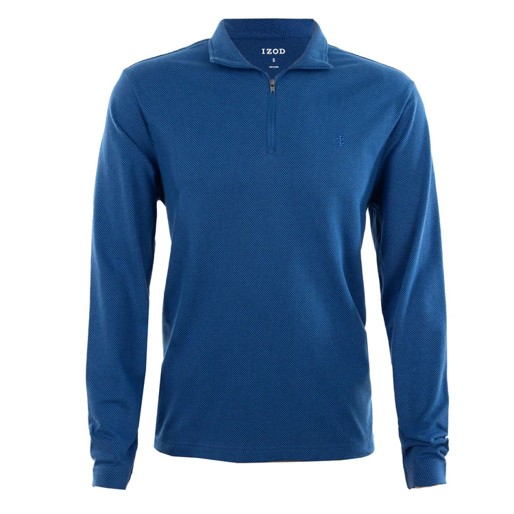 $12 IZOD Men’s Popcorn Jacquard Long Sleeve 1/4 Zip