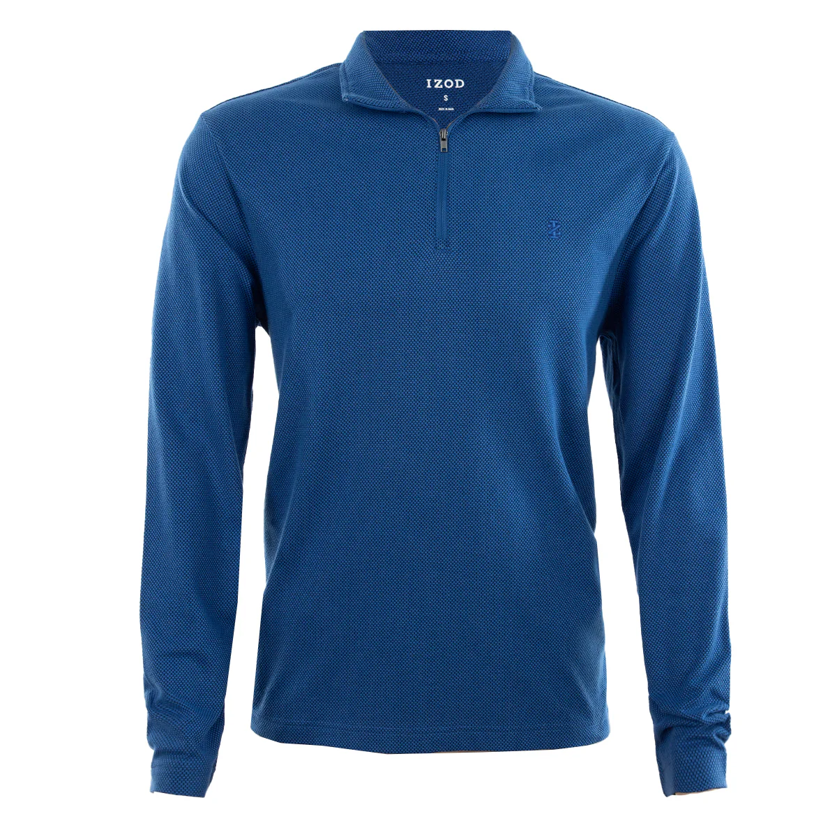 $4.99 IZOD Men’s Popcorn Jacquard Long Sleeve 1/4 Zip