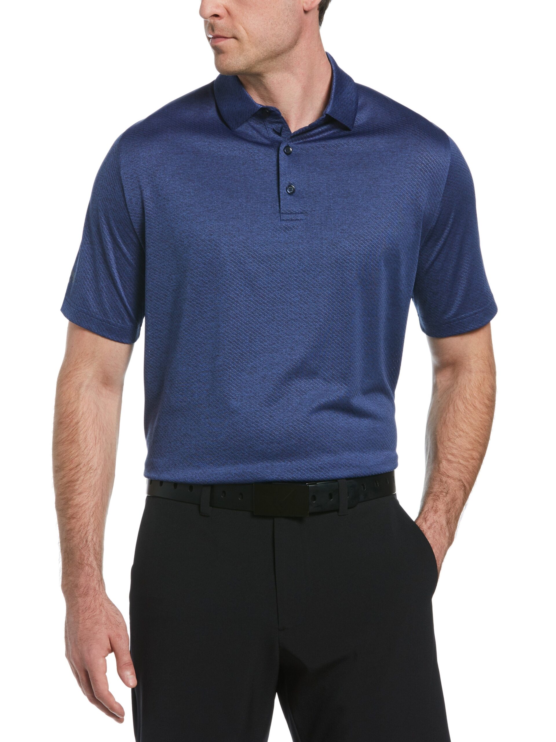 $31 Callaway Men’s Swing Tech Ventilated Heather Jacquard Polo