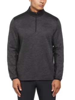 $18 PGA Tour Men’s Two Tone Space Dye 1/4 Zip Golf Pullover