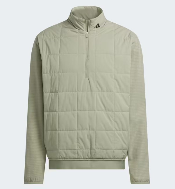$48 Adidas Ultimate365 Quilted DWR Half-Zip Pullover