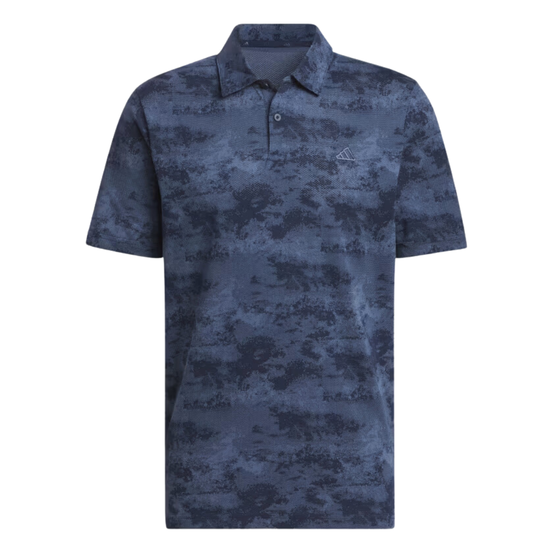 $27 Adidas Go-To Printed Mesh Polo Shirt