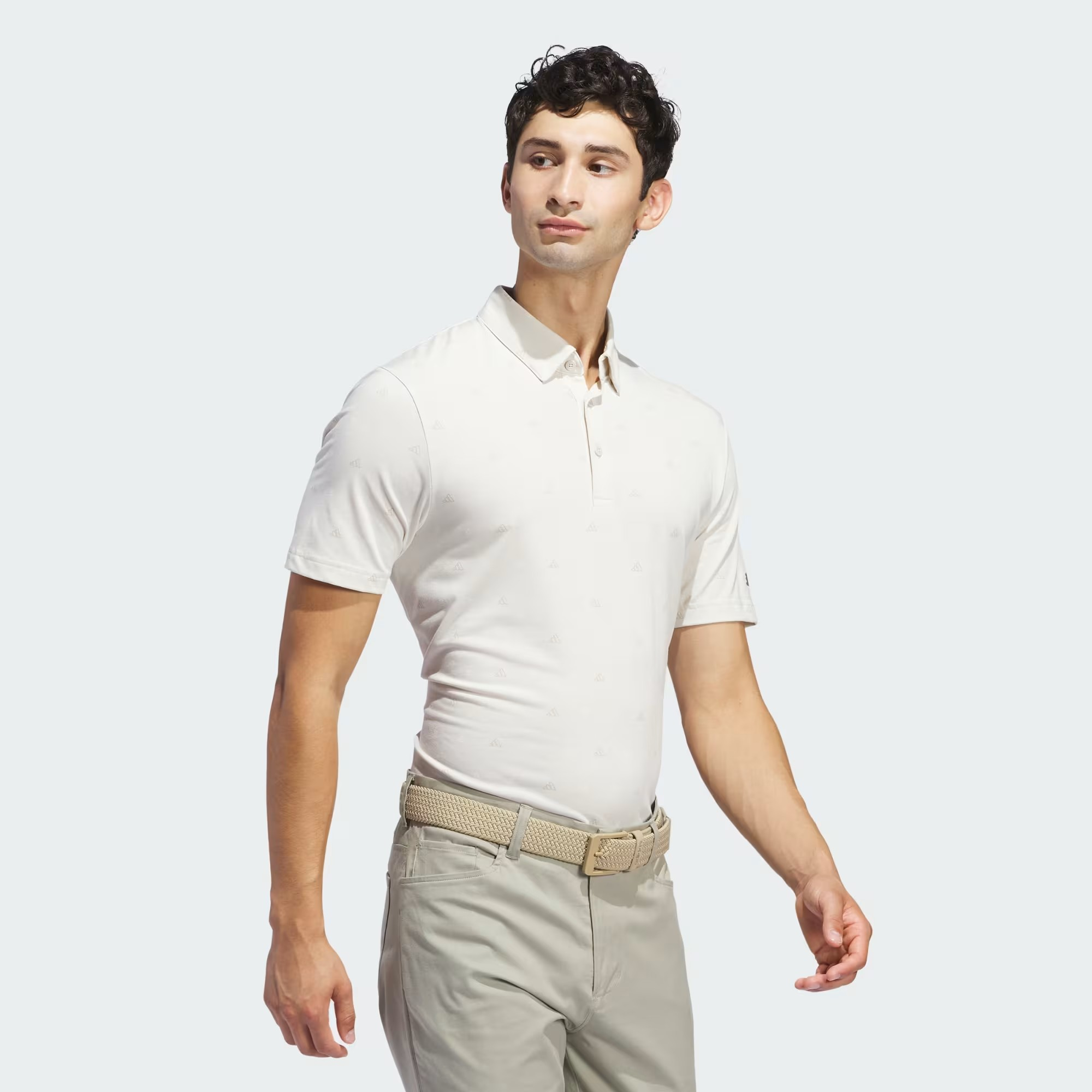 $36 Adidas Go-To Mini-Crest Print Polo Shirt