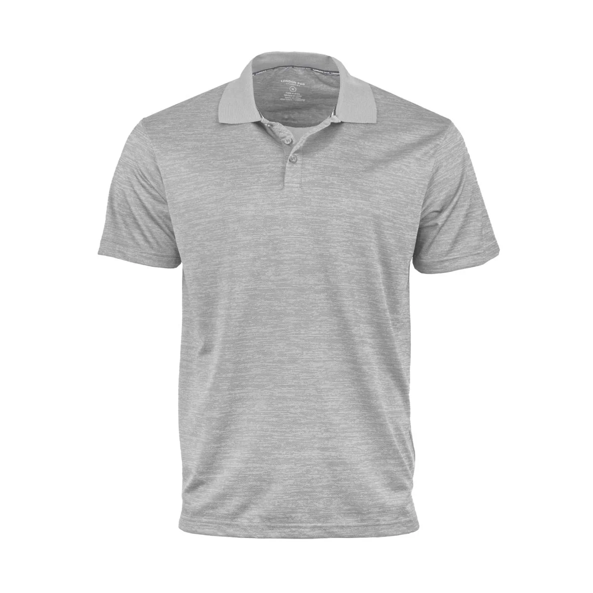 $8 London Fog Men’s Poly Textured Space Dye Polo
