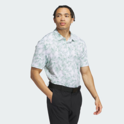 $32 Adidas Ultimate365 Mesh Print Polo Shirt