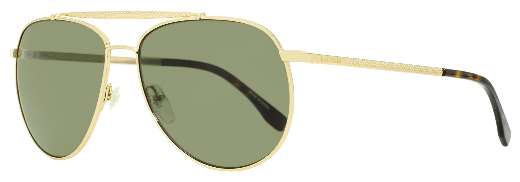 $60 Lacoste Pilot Sunglasses 714 Gold