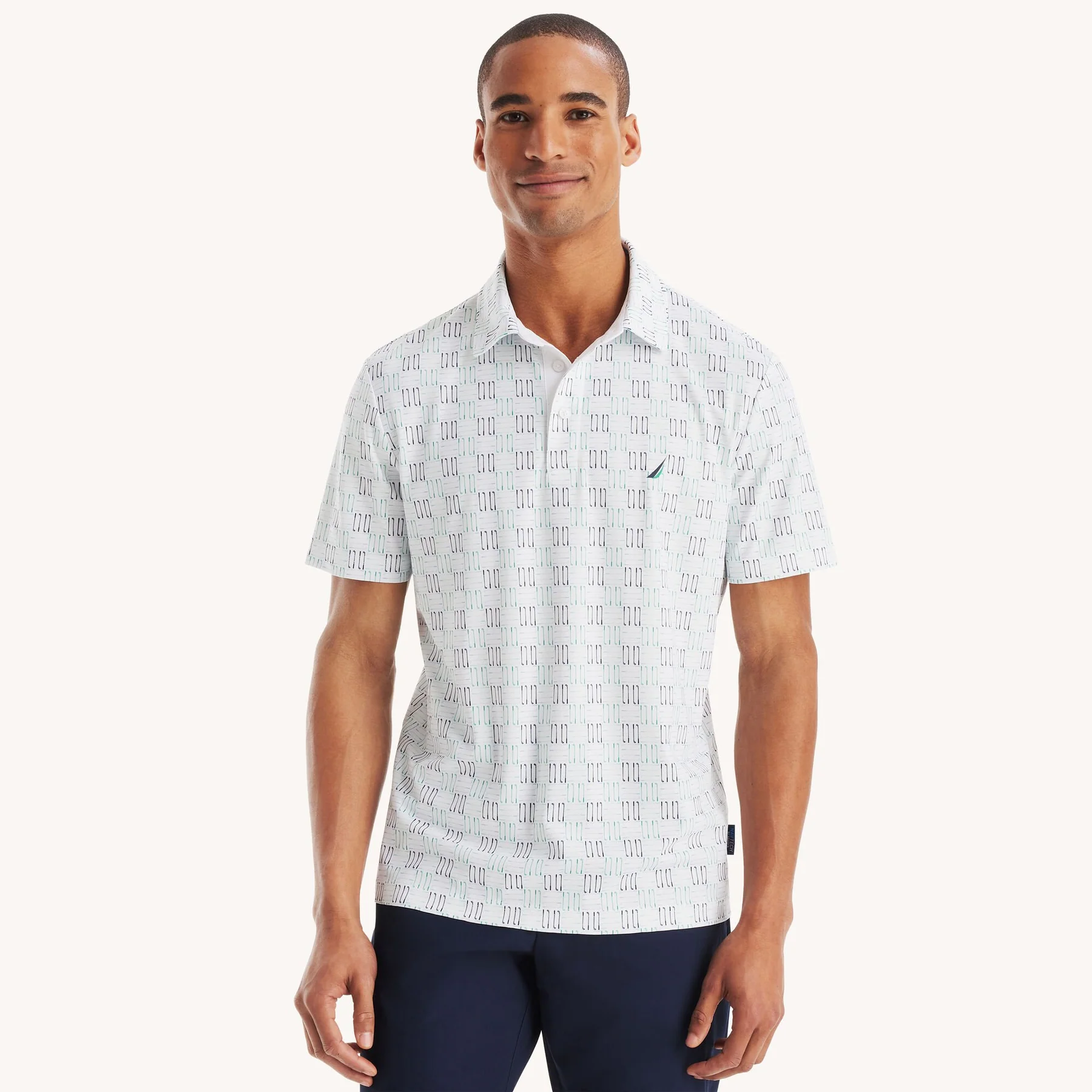 $37 Men’s Navtech Classic Fit Printed Golf Polo