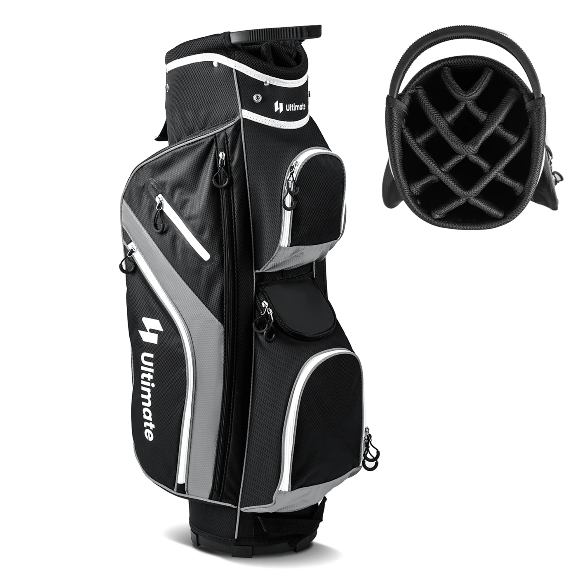$86 Ultimate Lightweight Cart Bag with 14 Way Top Dividers