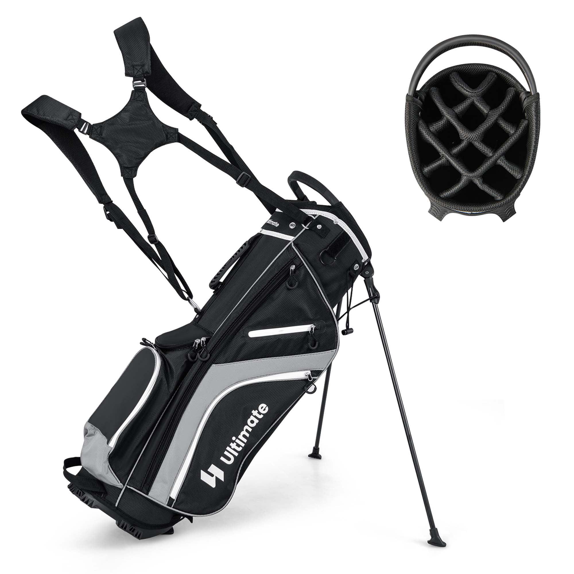 $89 Ultimate Lightweight Stand Bag with 14 Way Top Dividers