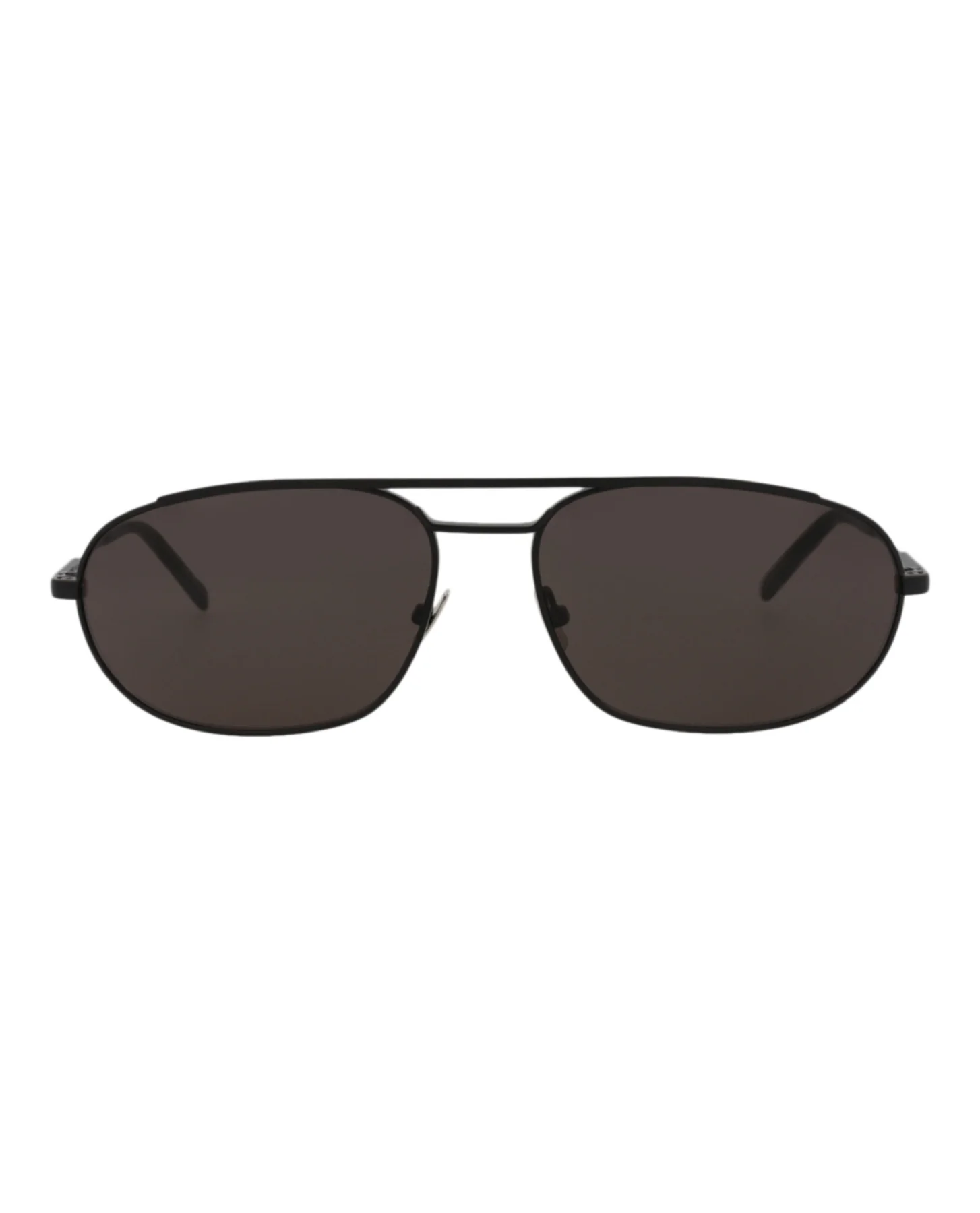 $90 Saint Laurent Round-Frame Metal Sunglasses