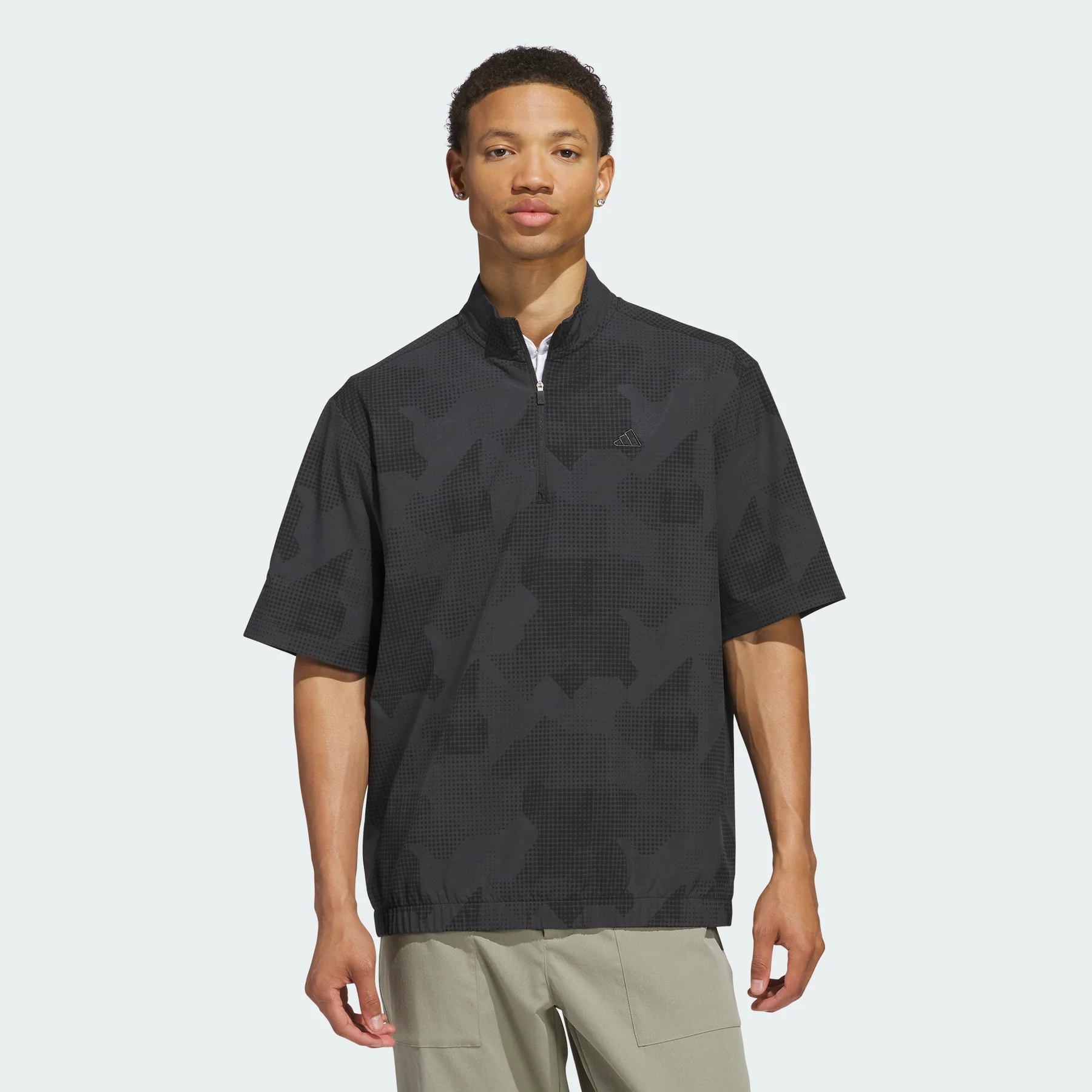 $36 Adidas Go-to Dwr Short Sleeve Half-Zip Pullover