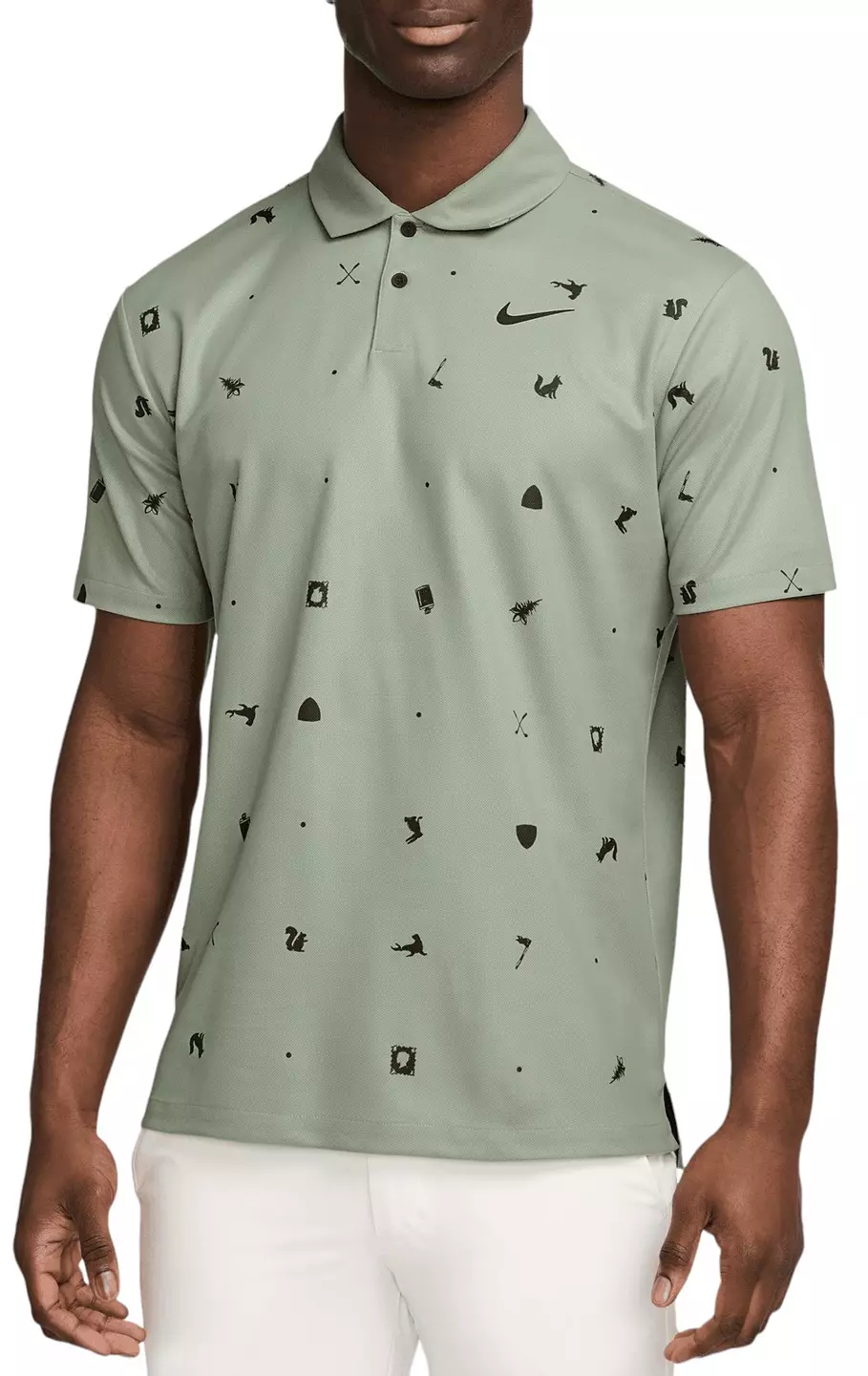 $28 Nike Dri-FIT Tour Icon Print Golf Polo