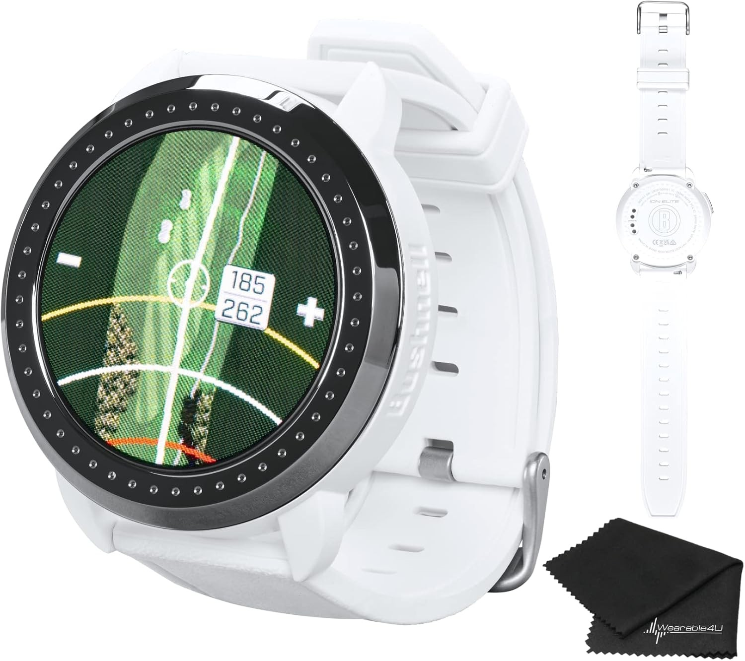 $155 Bushnell iON Elite White GPS Watch Bundle